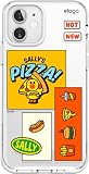 【elago】 iPhone12 mini 対応 ケース ラインフレンズ 公式 ライセンス 商品 クリア カバー 可愛い LINEフレンズ スマホケース かわいい 耐衝撃 クリアケース [ iPhone12 mini アイフォン12mini アイフォン12ミニ 対応 ] LINE FRIENDS BURGER TIME サリー