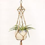 Beito 吊り下げ植物ハンガー ハンギングプランター 植物ハンガーネット 麻縄編み糸 多肉植物 観葉植物 鉢吊るす マクラメプラントハンキング 鉢収納 インテリア