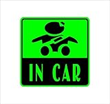 ノーブランド 緑 赤ちゃん IN CAR 自動車用 ステッカー 赤ちゃんが乗ってます シール