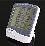 EastVita digital LCD Thermometer Hygrometer Temp & Humidity Clock TA218B デジタル温湿度計