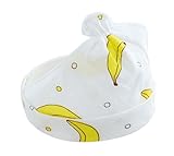 新生児の赤ん坊の帽子空のトップハット0-3ヶ月の赤ちゃんのユニセックスの夏帽子、バナナのターン