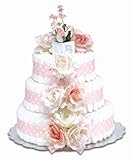 Bloomers Baby Diaper Cake Classic Pink Roses 3-Tier by Bloomers Baby [並行輸入品]