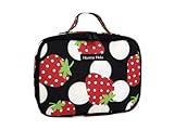 Hanna Hula マルチポーチ(おむつポーチ) いちごブラック 横21cm×縦15cm×奥行き7cm 115g ポリエステル COP-IC01
