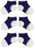Sock Onsクラシック( 0 – 6ヶ月)、3パック カラー: ブルー