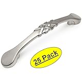 Cosmas 7068snサテンニッケルキャビネットハードウェアハンドルプル – 3 – 3 / 4 " ( 96 mm )穴中心 – 25パック