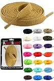 [KutsuGoods] クツグッズ スニーカーヘッズ専用 シューレース 靴紐 100cm 120cm 140cm 160cm 平紐 靴ひも shoelaces (120cm, カーキ)