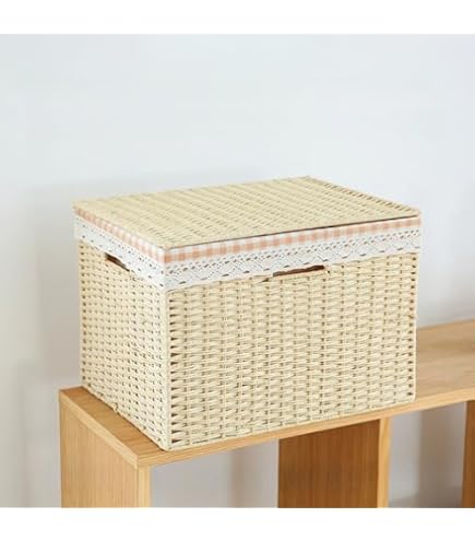 ラタン 籐製 バスケット かご 収納 Amazon.co.jp: 籐 収納バスケット 収納ケース 収納ボックス 収納かご