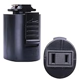 ダクトレール変換コンセント式 ダクトレール用プラグ ライティングレール用コンセント ダクトレールから電源を取るアダプター ダクトレール変換吊り灯 ライティングレール用抜止コンセント ライティングレールにコンセントプラグが付き ライティングレールから電源を取るパーツ 簡単取付け 工事不要 (黒色ー2個)