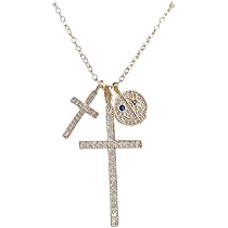 Amazon | [AVANCE] クロス スマイル ニコちゃん 十字架 ネックレス