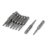 uxcell ドライバービット　トルクスドライバービットトルクスセキュリティビット　T8 2.3mmX 6.3mmX 50mm　10個