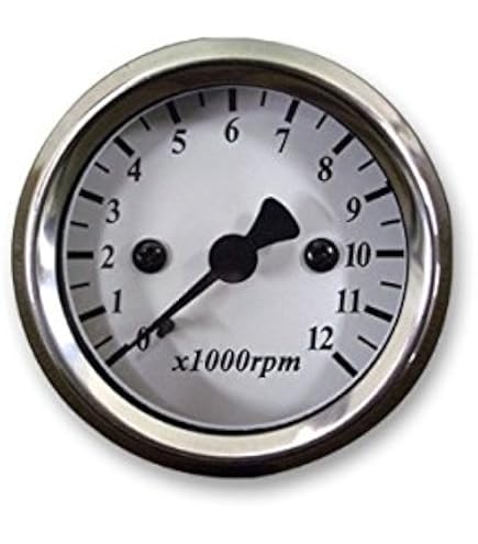 Amazon.co.jp: 48mm タコメーター 黄 電気式 : 車＆バイク