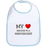 CafePress My Heart Belongs To A PERFUSIONIST Bib - Standard Sky Blue by CafePress