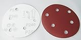 あれば便利 選べる12サイズ ダブルアクション サンダー用 マジックペーパー サンディング ペーパー 125mm 100枚セット #40 #60 #80 #120 #180 #240 #320 #40
