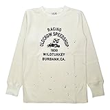 OLD CROW WILDTURKEY - THICK L/S T-SHIRTS (WHITE)オールドクロウ ヴィンテージ加工 長袖Tシャツ /SPEED SHOP/スピードショップ/GLADHAN
