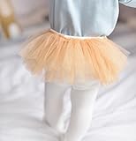 EOZY ベビー レギンス タイツ かわわい キッズ 女の子 パンスト スパッツ チュール スカート パンツ 春秋 レギパン スカッツ オレンジ 73