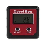 デジタルアングルメーター ベベルボックス 　LCD　バックライト デジタル角度計　レベルBOX 磁石付 水平器　傾斜計 0～ 360°