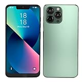 3Gロック解除アンドロイドスマートフォン、I13proMax 2GB 32GB、6.2インチフルHDスクリーン、5000mAhバッテリー急速充電、16MP 8MP AIカメラ、デュアルSIM、クイック10コアプロセッサ (緑)