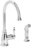 Premier Faucet 119258 Premier Wellington Lead-Free Single-Handle Kitchen Faucet with Matching Side S