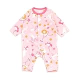 ampersand(アンパサンド) アニマルサーカス柄フリースカバーオール　ピンク　80cm ベビー服