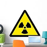 Chemical Sign Radiation Triangle Wall Decal by Wallmonkeys Peel and Stick Graphic (24 in W x 21 in H