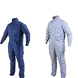 マキタ 充電式ファンジャケット ツナギタイプ FJ502DZN-Size:LL 色:紺