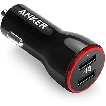 Anker PowerDrive 2 (24W/4.8A 2ポート USBカーチャージャー) iPhone、Android、IQOS対応 (ブラック)