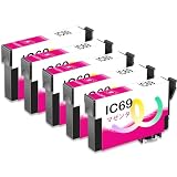 Karasaki IC4CL69 互換インク エプソン用 EPSON用 IC69 インク 砂時計 ICM69 マゼンタ5個 対応機種:PX-045A PX-436A PX-046A PX-437A PX-047A PX-505F PX-105 PX-535F PX-405A PX-S505 PX-435A【大容量/残量表示対応/個包装】