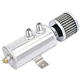 EVIL ENERGY 10AN バッフルオイルキャッチ缶 オイルブリーザータンク バルブ付き 750ml ユニバーサルアルミニウムシルバー