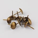 Newone 【100個】 太鼓鋲 直径10mm/11mm/14mm ブロンズ ＤＩＹ 古銅 スタッズ ピン 手工芸品の釘 (直径：10mm；10*15mm)
