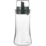 iwaki(イワキ) 耐熱ガラス 調味料入れ オイルボトル オイル差し ブラック M 160ml フタ付き KT5032-BKO