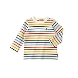 ミキハウス(MIKIHOUSE) Every Day mikihouse ボーダー長袖Ｔシャツ 130cm 白（01）