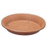 アイリスオーヤマ 受け皿 素焼風受皿 4号 ブラウン