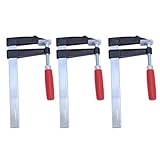 シャコ 万力 / 仮止め / L型 クランプ 3本 セット F型 / バイス 木工 溶接等