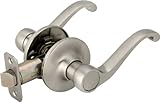 Legend 809114 Scroll Style Lever Handle Passage Hall and Closet Leverset Lockset, US15 Satin Nickel 
