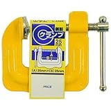 (業務用100個セット) H＆H 鋼製Cクランプ/締め具 【25×25mm】 C-2525 イエロー(黄) スポーツ レジャー DIY 工具 その他のDIY 工具 top1-ds-1749038-ah