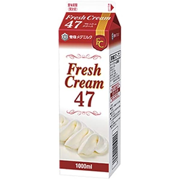 Amazon | 雪印 メグミルク フレッシュクリーム38【1000ml×1本】業務用