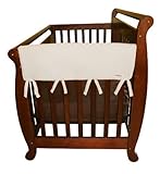 Trend Lab Fleece CribWrap Rail Covers for Crib Sides (Set of 2), Natural, Wide by Trend Lab [並行輸入品]