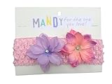 MANDY ベビー フラワー ヘアバンド Sparkles Lt. Pink Hairband