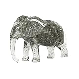 yjydada 3dクリスタルパズルCute ElephantモデルDIYガジェットブロックBuilding Toyギフト ブルー TZZ80111665_qjy