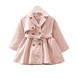 (チェリーレッド) CherryRed 子供服 子供コート キッズコート アウター トレンチコート 防風 保温 120 ピンク