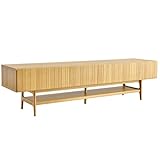 タンスのゲン テレビ台 幅200 木製 オーク 無垢材 脚付き テレビボード 天然木 32型 42型 ナチュラル 39700003 NA