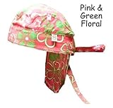 Baby Banz-BDPG Wrapz Bandana - Pink/Green Floral - One Size by Baby Banz