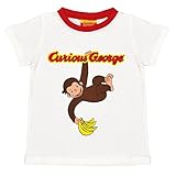 アスナロ（トップス 半袖tシャツ） Tシャツ 半袖 ベビー 男の子 子供 おさるのジョージ プリント95 オフホワイト