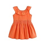(プタス)Putars ベイビー服 子供服 女の子 ワンピース ドレス フリル袖 バックレス 可愛い オシャレ プリンセス 通園 発表会 旅行 記念日 プレゼント 2-8歳