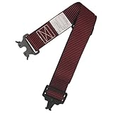 SK11(エスケー11) メタルワンタッチバックルベルト ブラック×レッド 幅49mm×有効寸法約1250mm 軽量アルミ製バックル SB-ZA49-ST-RD