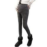 Spinas（スピナス) 美ライン 暖か 裏起毛 ベロア マタニティパンツ マタニティレギンス 産前産後 スキニー 全2色(ブラック　グレー)