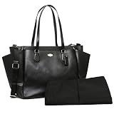 コーチ バッグ アウトレット レディース COACH F35702 グロスグレーン レザー ベビー バッグ ショルダーバッグ ブラック [並行輸入品]