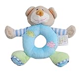 Ch Cartoon Wrist Rattle Stuffed Animal Baby Soft Plush Hand Rattleおもちゃ幼児Dolls ( Blue Bear )