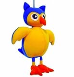 Springy Baby Owl Animal Brightly Coloured Mobile by Panopoly