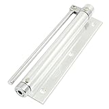 クローザー，SODIAL(R) シルバートーン合金18.03センチメートル長いアルミ自動ドアクローザー